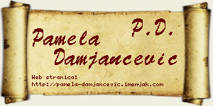 Pamela Damjančević vizit kartica